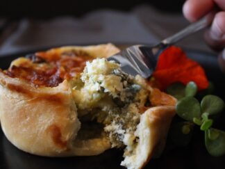 Broccoli & Cream Cheese & Chives Quiche